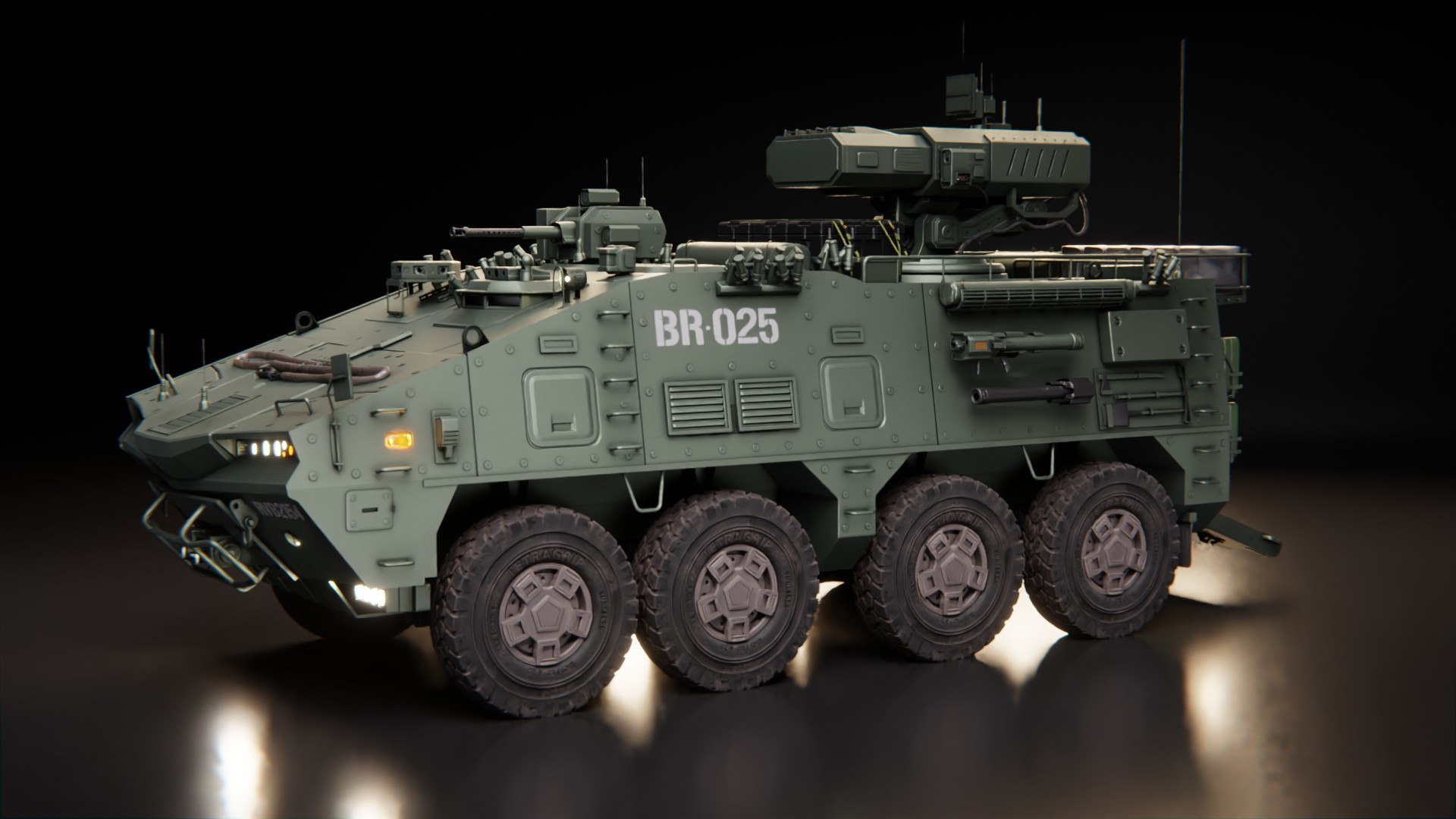 Armored vehicle – full production workflow for film and games